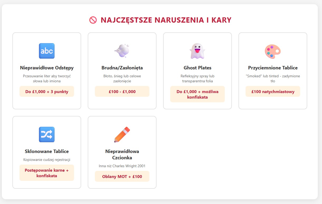 najczestsze naruszenia i kary