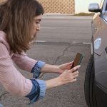 stluczka wypadek na parkingu